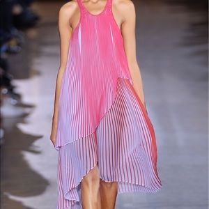 Stella McCartney Primrose Plisse-georgette dress